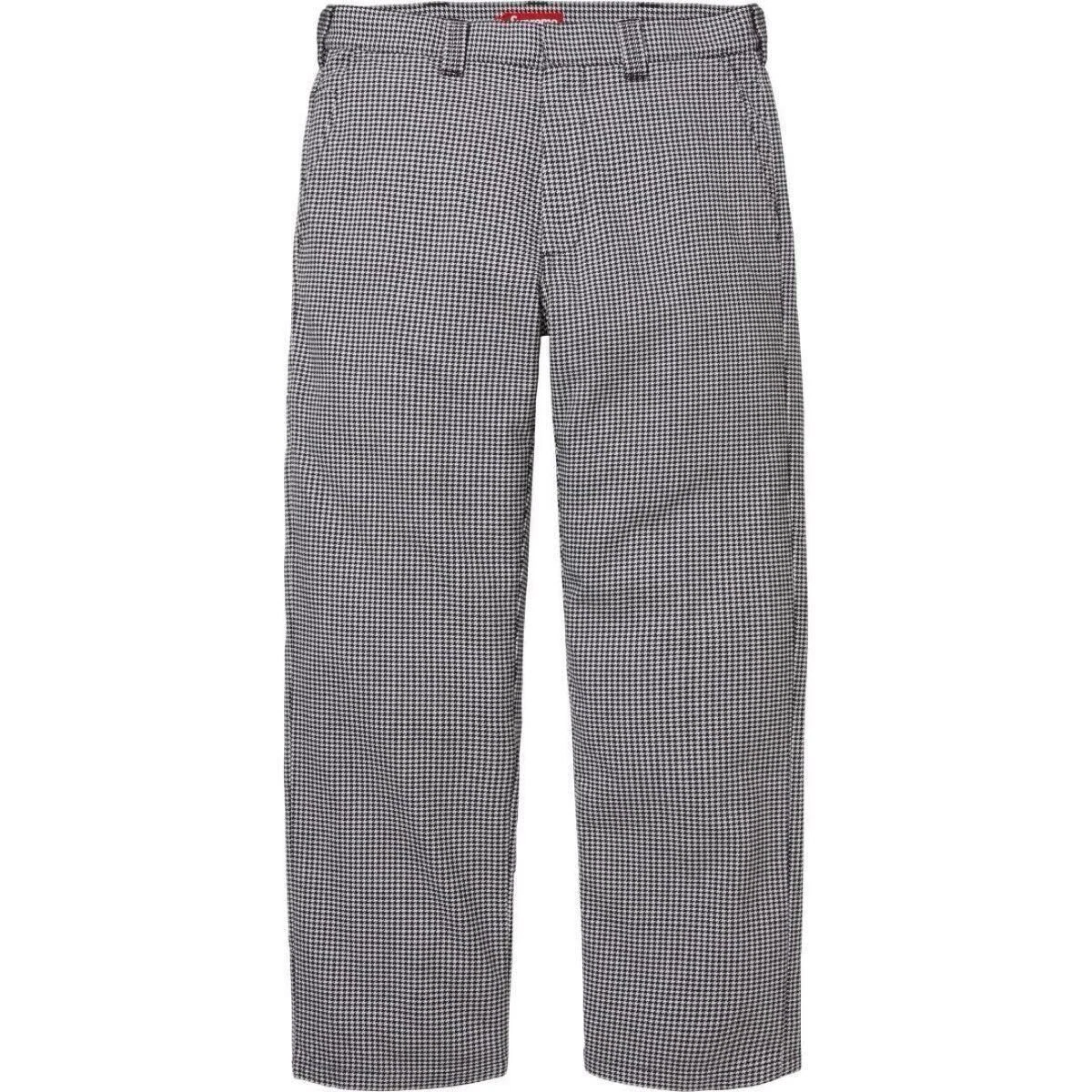 Pantalon de travail SUPREME Supreme WORK PANT neuf jamais utilisé 25SS neuf BLANC PIED DE POULE