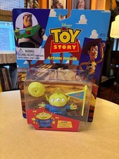 Vintage Toy Story Alien Figure Turning Head  Rotating Hands Thinkway Toys NOS