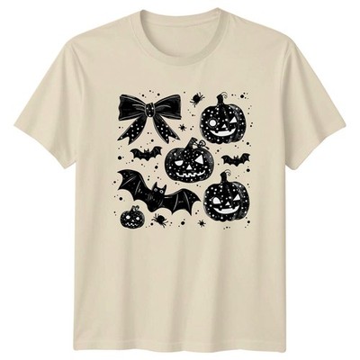 Halloween Hexe Konvolut Sublimation Damen T-Shirt Hexenästhetik Halloween