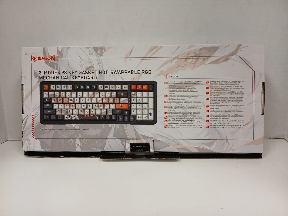 Redragon EISA K686 PRO SE 98 Key RGB Gasket Hot-Swappable Mechanical Keyboard #1 - Image 2 of 4
