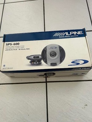 New Alpine SPS-600,Coaxial 2 Way Speakers, 240 Watts, 6-1/2 inches.