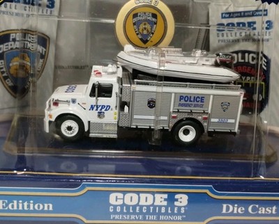 Code 3 Collectibles 1/64 NYPD Emergency Service Unit 2003 Die Cast #12552 NEW