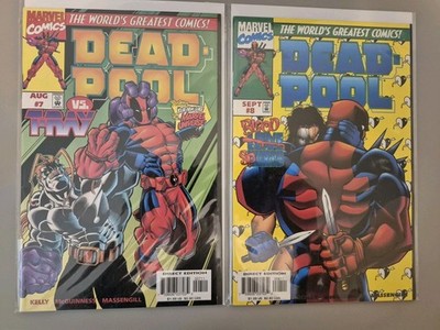 Deadpool #7+#8 (1997) Marvel 1st Series 1st Print Comic Book