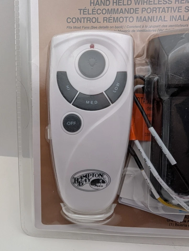 Hampton Bay Ceiling Fan Remote Control Model # 70830 Sealed (Slight PKG Wear) - Image 4 of 4