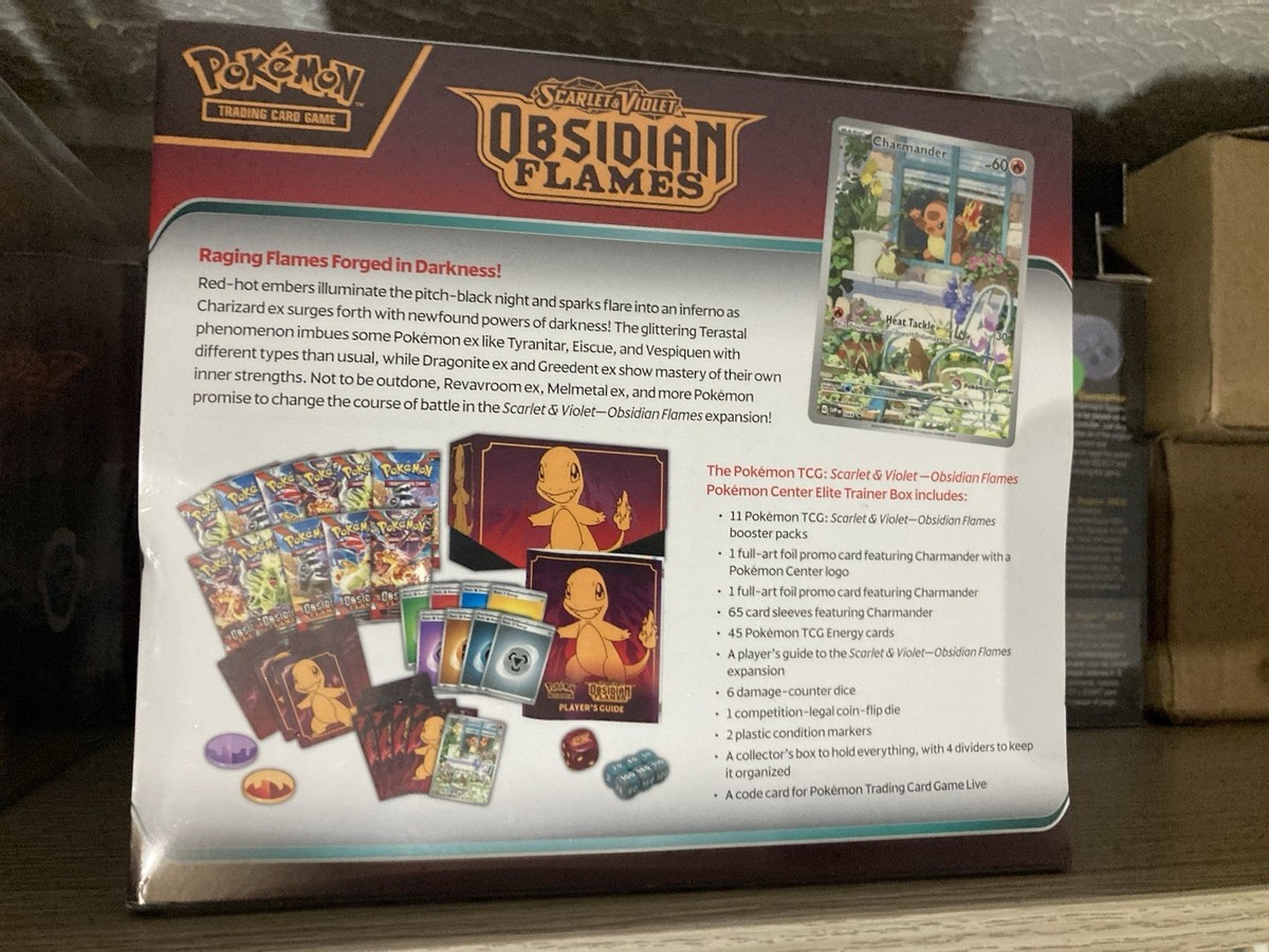 Obsidian Flames Pokemon Center Scarlet Violet Elite Trainer Box