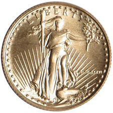 1986 $5 1/10-oz American Gold Eagle BU 4635.90 per troy oz