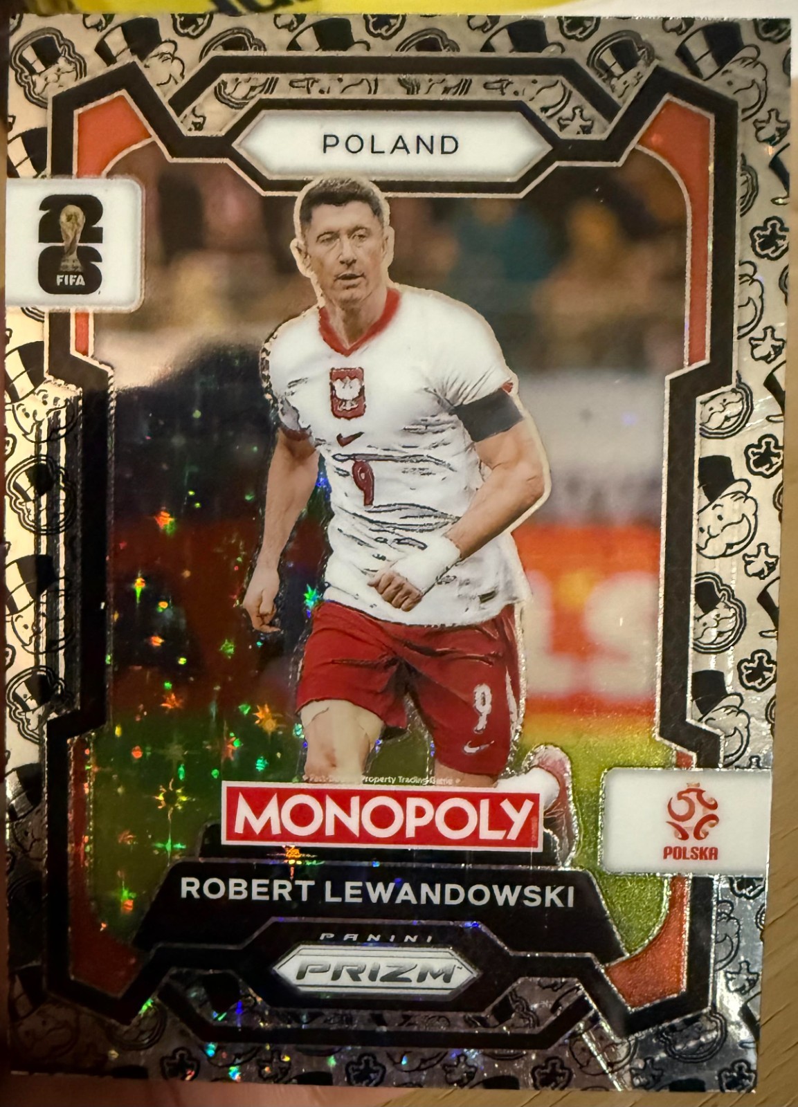 2026 Monopoly Prizm World Cup #84 Robert Lewandowski Top Hat Tycoon SSP Poland