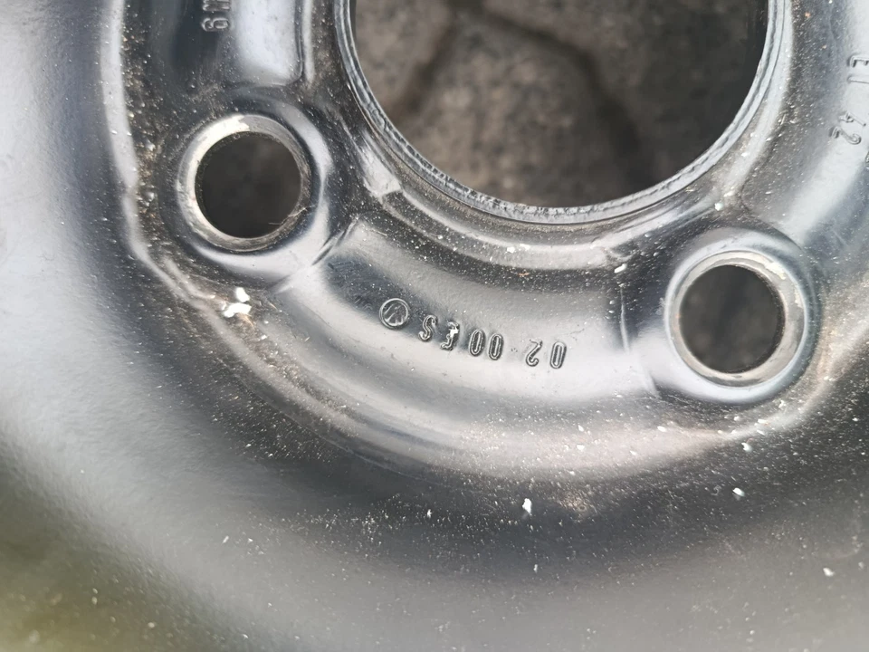 Notrad VW Golf 3 Polo 6N Lupo 3,5x14 ET42 4x100 6N0601025G 105/70 R14 - Bild 4 von 4