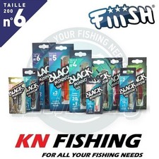 FIIISH BLACK MINNOW 200mm No.6 Silicon Spinning Jigging Boat Fishing 30g-240g
