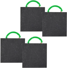 Mytee Products 4 Pack 12"X12"X1.0" Thick Outrigger Pad for RV with Ergonomic Han