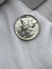 1944 P Mercury Dime Brilliant Uncirculated 90% Silver Coin BU H106
