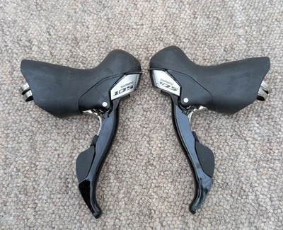 Shimano 105 ST-5700 10speed STi Gear Shifters *Left side is for a double c/set* - Image 1 of 4