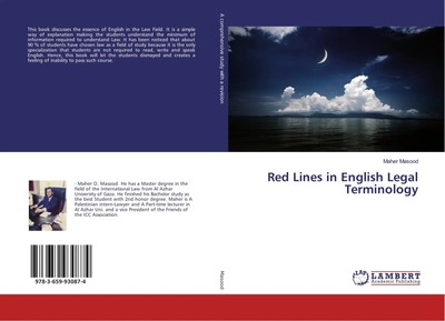 Maher Masood | Red Lines in English Legal Terminology | Taschenbuch | Englisch