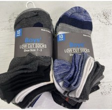 Socks Boys low cut shoe size 7-3 20 pairs 