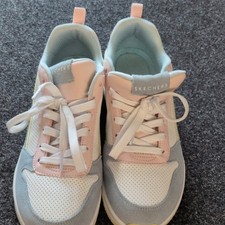 SKECHERS Damen Sneaker Low Top Leder atmungsa...