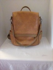 Faux Leather Backpack