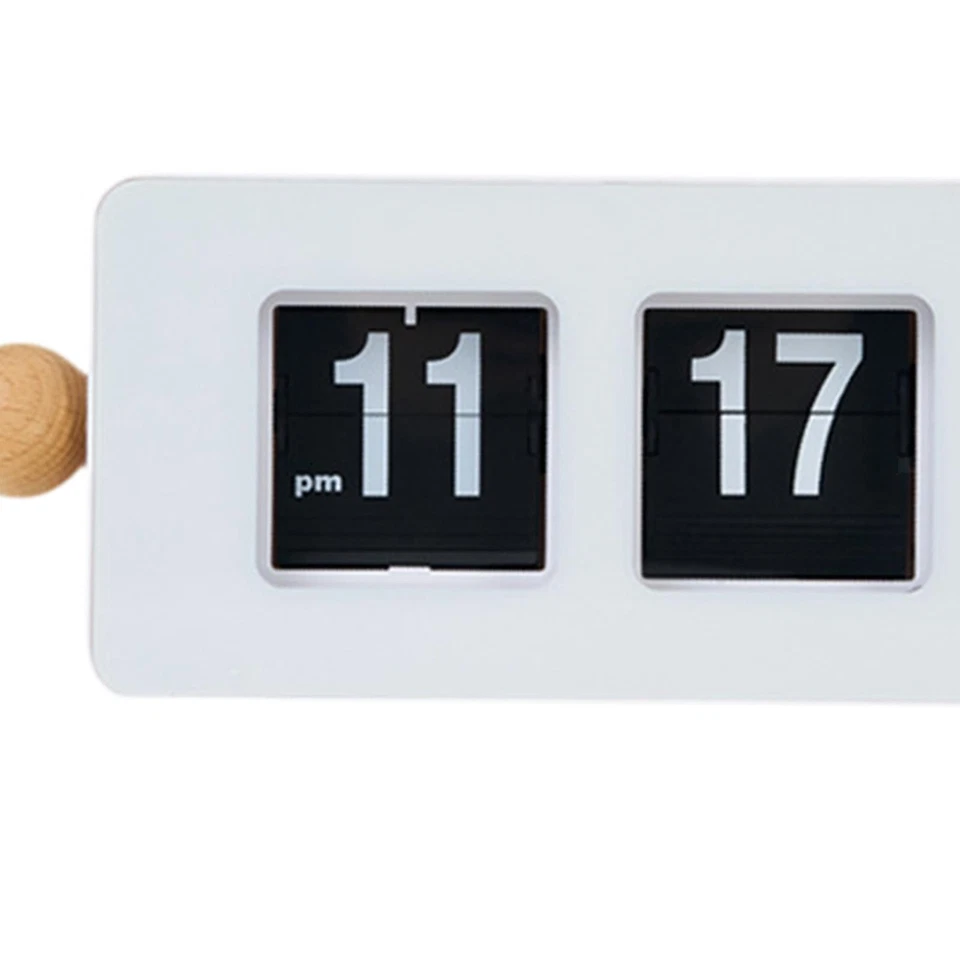 Auto Flip Desk Clock Large Number Display Centerpiece Crafts Home Decor Modern ~ - Image 4 of 4