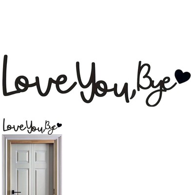 Love You Bye Wall Doorway Iron Sign Romantic Love Wall Sign GiftMöbel & Wohnen,