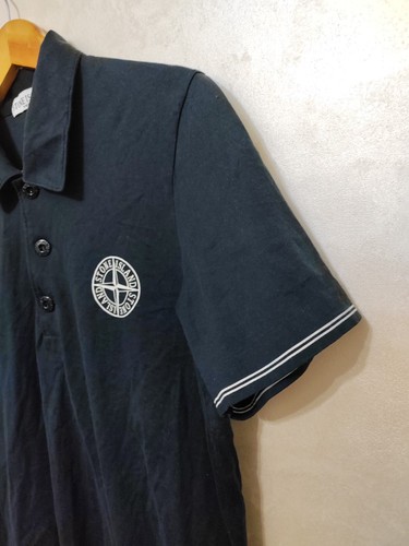 STONE ISLAND VINTAGE POLO SHIRT COTTON MEDUIM RARE MADE IN ITALY - 第 5/6 張圖片