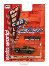 Auto World Thunderjet Tasca Ford 1970 Mustang Boss 302 Green HO Slot Car SC 394