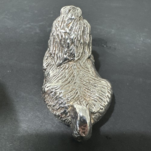 Vtg Signed 925 Sterling Silver Shih Tzu Pill Trinket Box #161 Of 300 - Picture 3 of 11