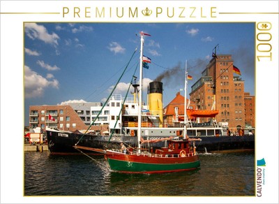 CALVENDO Puzzle Dampf-Eisbrecher STETTIN in Wismar | 1000 Teile Lege-Größe 64x48