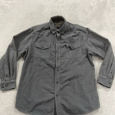 Grizzly Mountain Shirt Men's 2XL Gray Button Up Flannel Workwear Outdoor