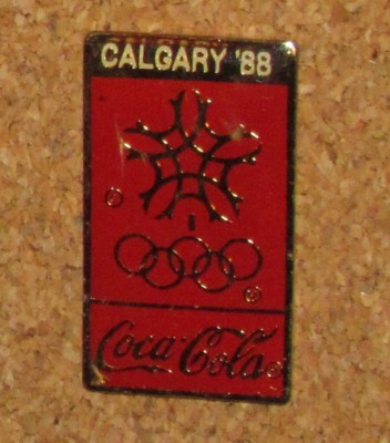 16-1984 Olympics Los Angeles Coke Coca Cola Pins