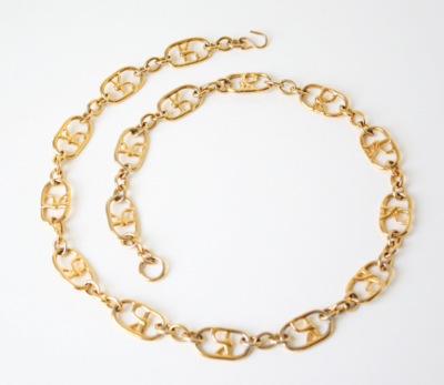 Roberta Di Camerino R Logo Golden Chain Belt 38” Please Read Description Roberta Di Camerino R logo Chain Belt / Necklace #57 | eBay main image 2