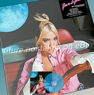 Dua Lipa  Future Nostalgia Urban Outfitters 2020 Translucent Blue Vinyl LP SEALE
