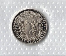 Martin Luther 5 DM Gedenkm&uuml;nze 1983 Polierte Platte Spiegelglanz OVP