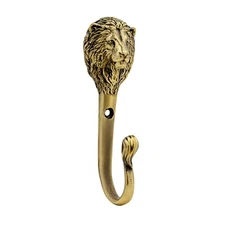 Hook lion,coat hook lion head, brass clothes hook, Wall Bag Hook Bathroom Towel