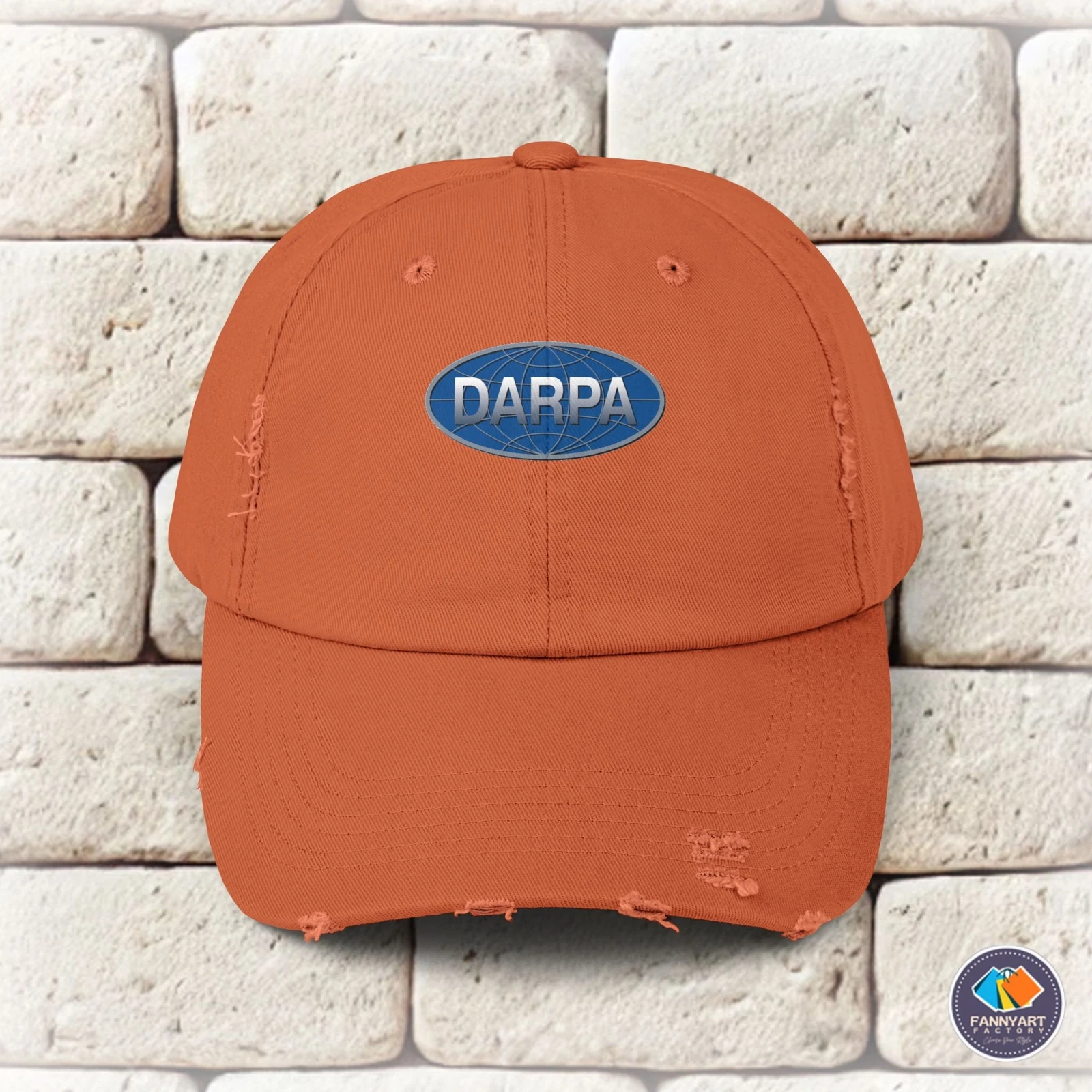 DARPA Emblem Unisex Distressed Cap