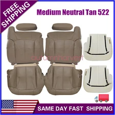 For 1999-2002 Chevy Silverado GMC Sierra Front Seat Cover Foam Cushion Med Tan
