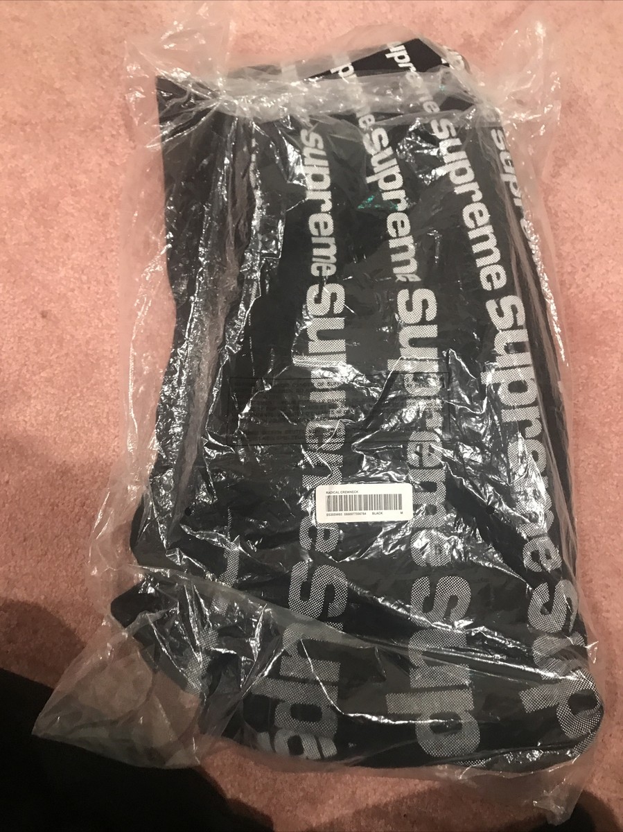 NEW Supreme SS20 Radial Crewneck Sweatshirt Black Medium | eBay