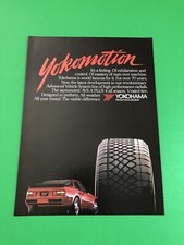Porsche 944 Turbo Yokohama Vintage Original Print Ad Advertisement Printed