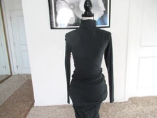 VELVET by Graham & Spencer Women's Draped Turtleneck Dress XS- NEW $195