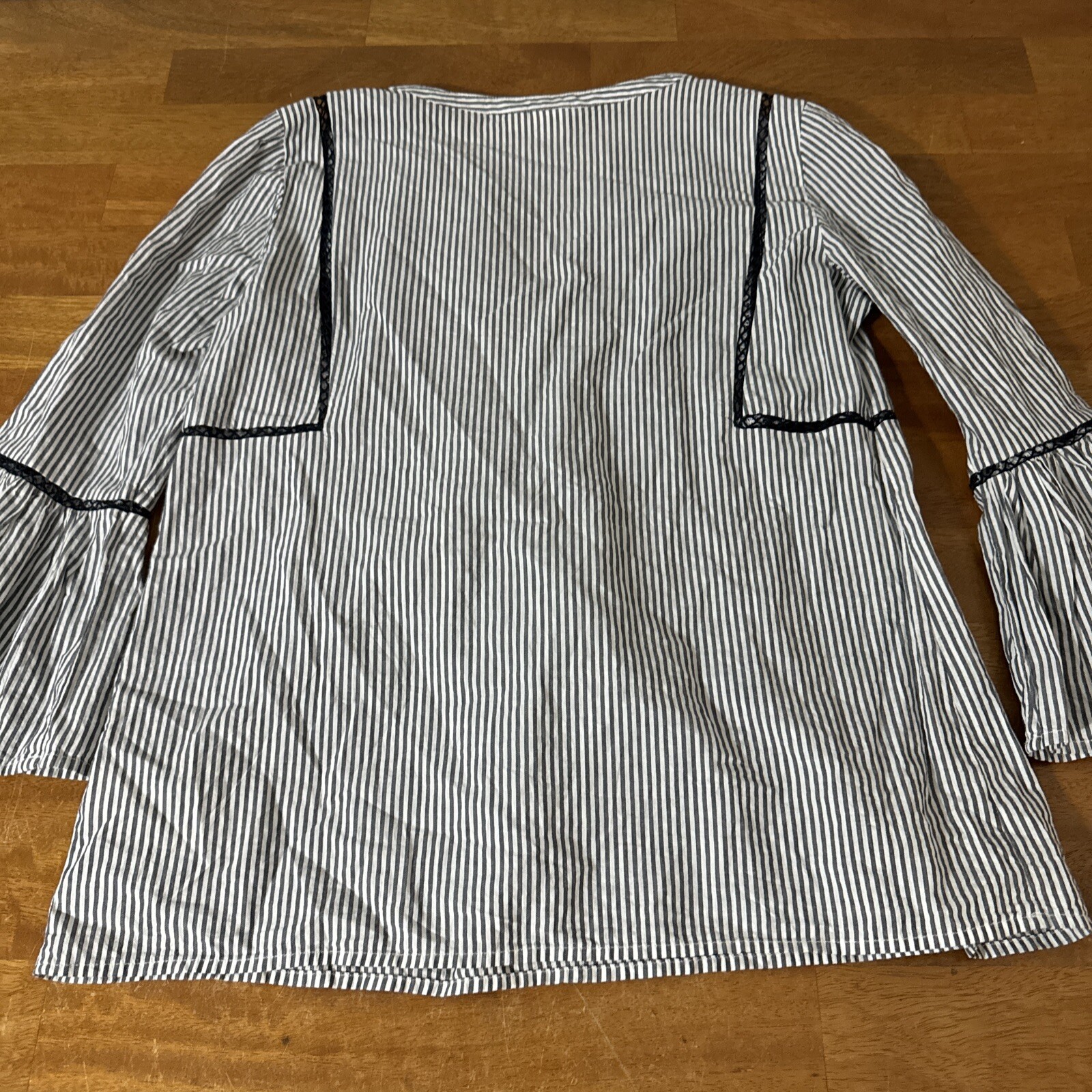 Gap Boho Hippie Peasant Embroidered Striped Tunic Top Adult Women’s Size XS