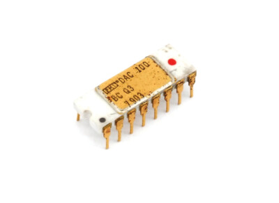 PMI DAC100 BC Q3 Digital/Analog Converter 16-Pin D/A Wandler Vintage Gold Chip