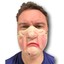 thumbnail 157 - Half Face Comedy Funny People Face Mask Stag Hen Latex Party Masks Masquerade