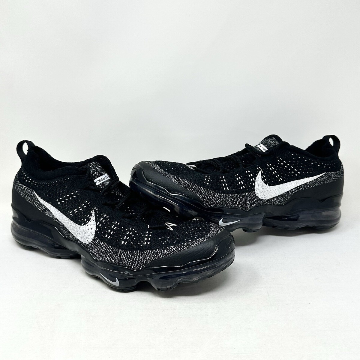 Nike Air VaporMax Flyknit Running Shoes Black White Oreo Flyknit