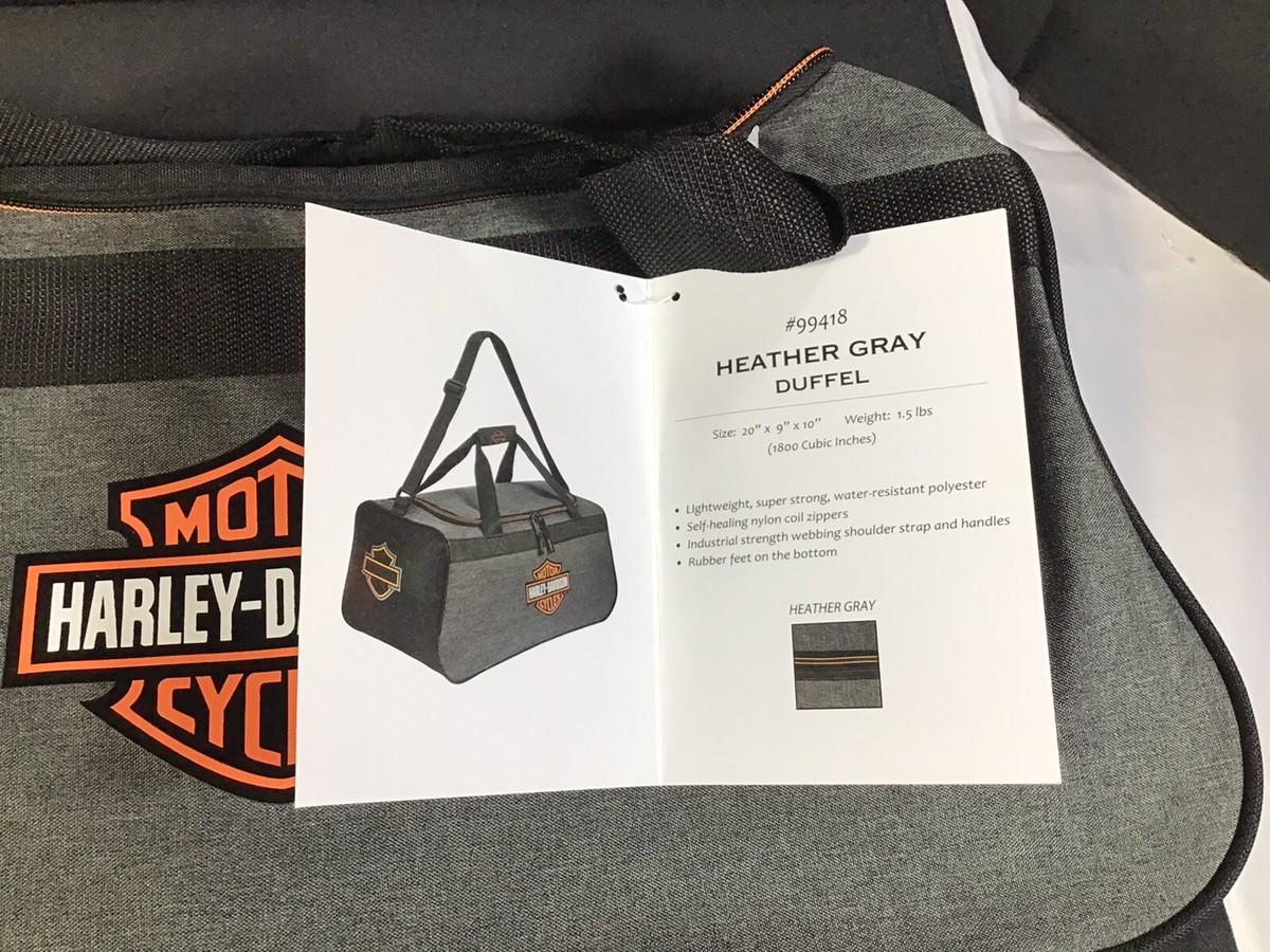 HARLEY-DAVIDSON バッグ グレー/ブラック Number 1 Logo Duffel in Black/White | Harley-Davidson USA