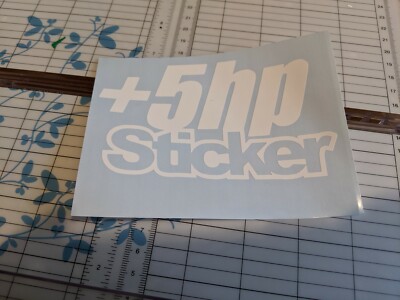 +5 hp sticker racing Funny drift car window decal 5''