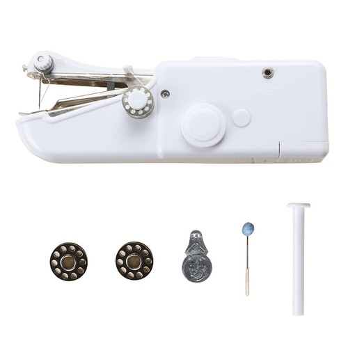Smart Mini Electric Tailor Stitch Hand-held Sewing Machine w/ 126Pcs Sewing Kit - 第 9/49 張圖片