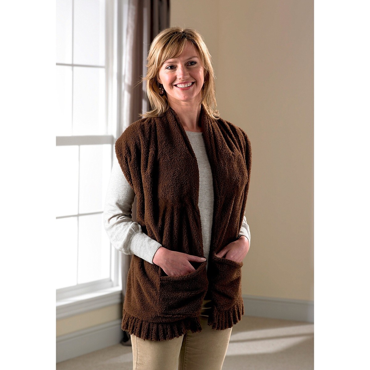 Heated Shawl Sleeveless Cardigan Thermal Battery Powered Warm Winter  Bodywarmer | eBay