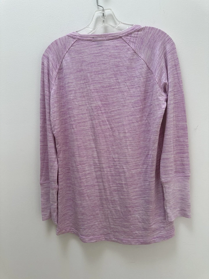 Camisa feminina Champion Elite manga longa tamanho M. Roxo/branco - Imagem 2 de 4