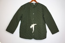 Women's The Get Drawstring Quilted Jacket Green Medium