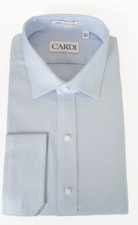 Blue Cotton Twill Dress Shirt Traditional Fit
