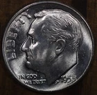 1953 P Roosevelt Dime CH BU LUSTER! 90% Silver OBW Roll
