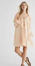 Free People AURORA MINI DRESS PINK/ROSE M